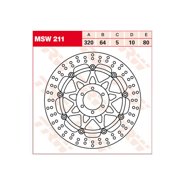 TRW Remschijf MSW211