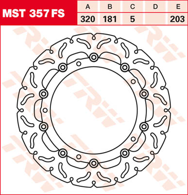 TRW brake discs disc MST357FS