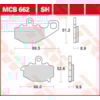 TRW Plaquettes de frein MCB662 Allround organique