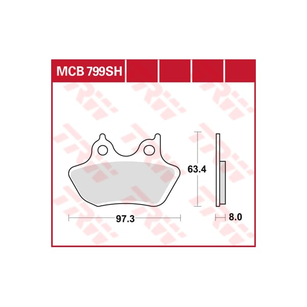 TRW Plaquettes de frein MCB799SH Sinter street