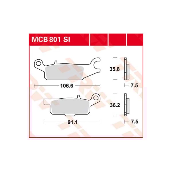 TRW Plaquettes de frein MCB801SI Sinter offroad