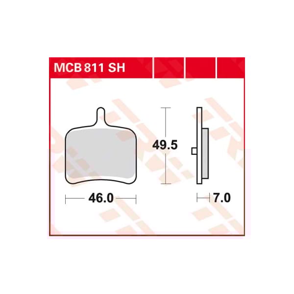 TRW Brake pads MCB811SH Sinter street