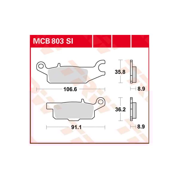 TRW Brake pads MCB803SI Sinter offroad