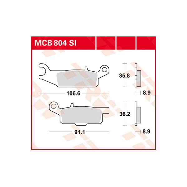 TRW Remblokken MCB804SI Sinter offroad