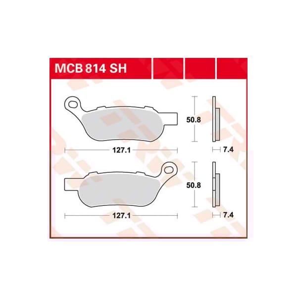 TRW Plaquettes de frein MCB814SH Sinter street