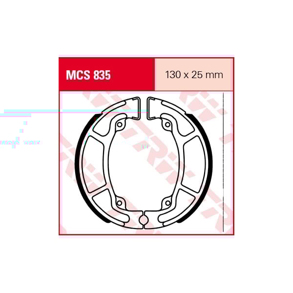 TRW Brake shoes MCS835