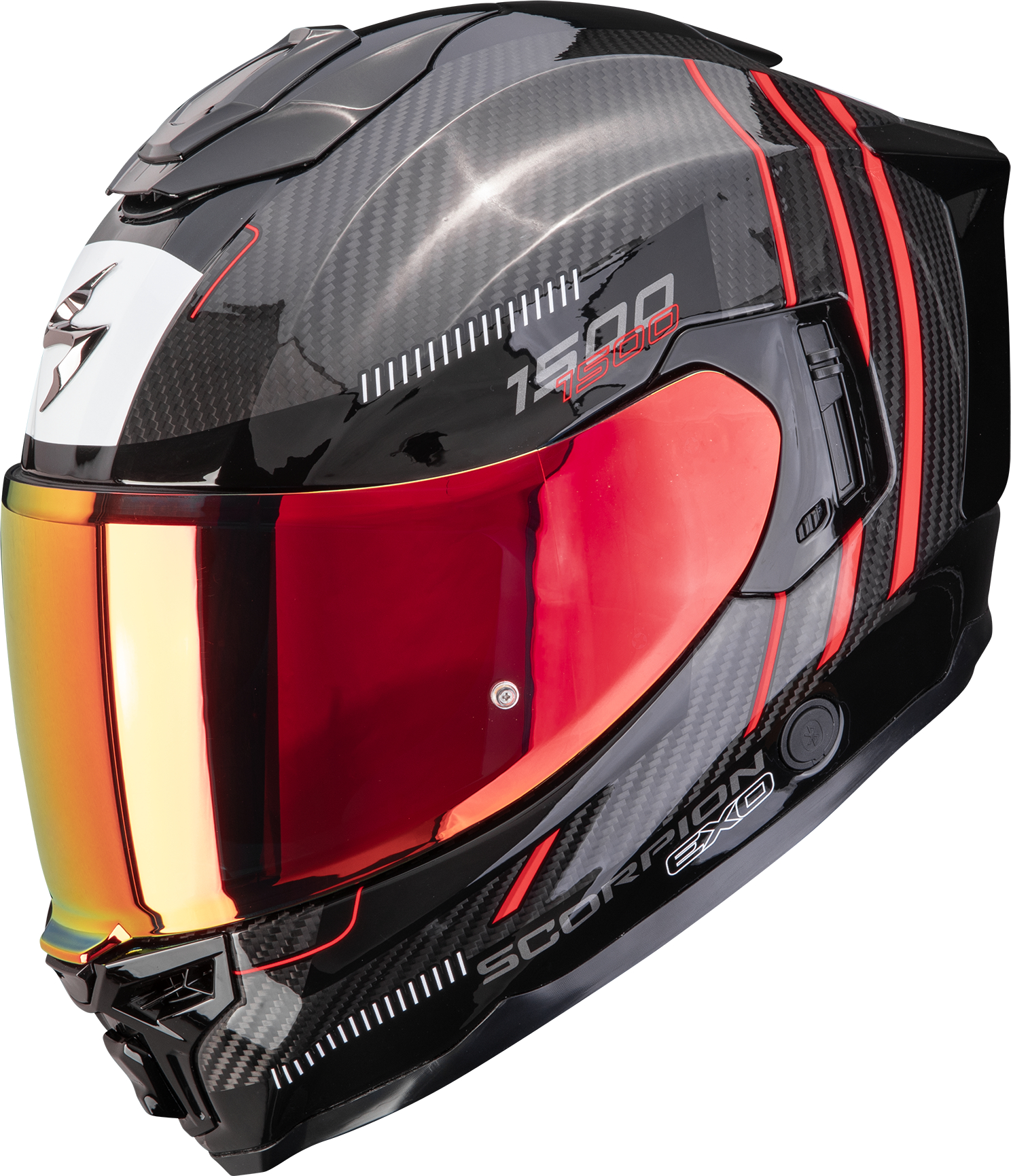 Integraalhelm SCORPION EXO-1500 Carbon Air Zity Zwart-Rood
