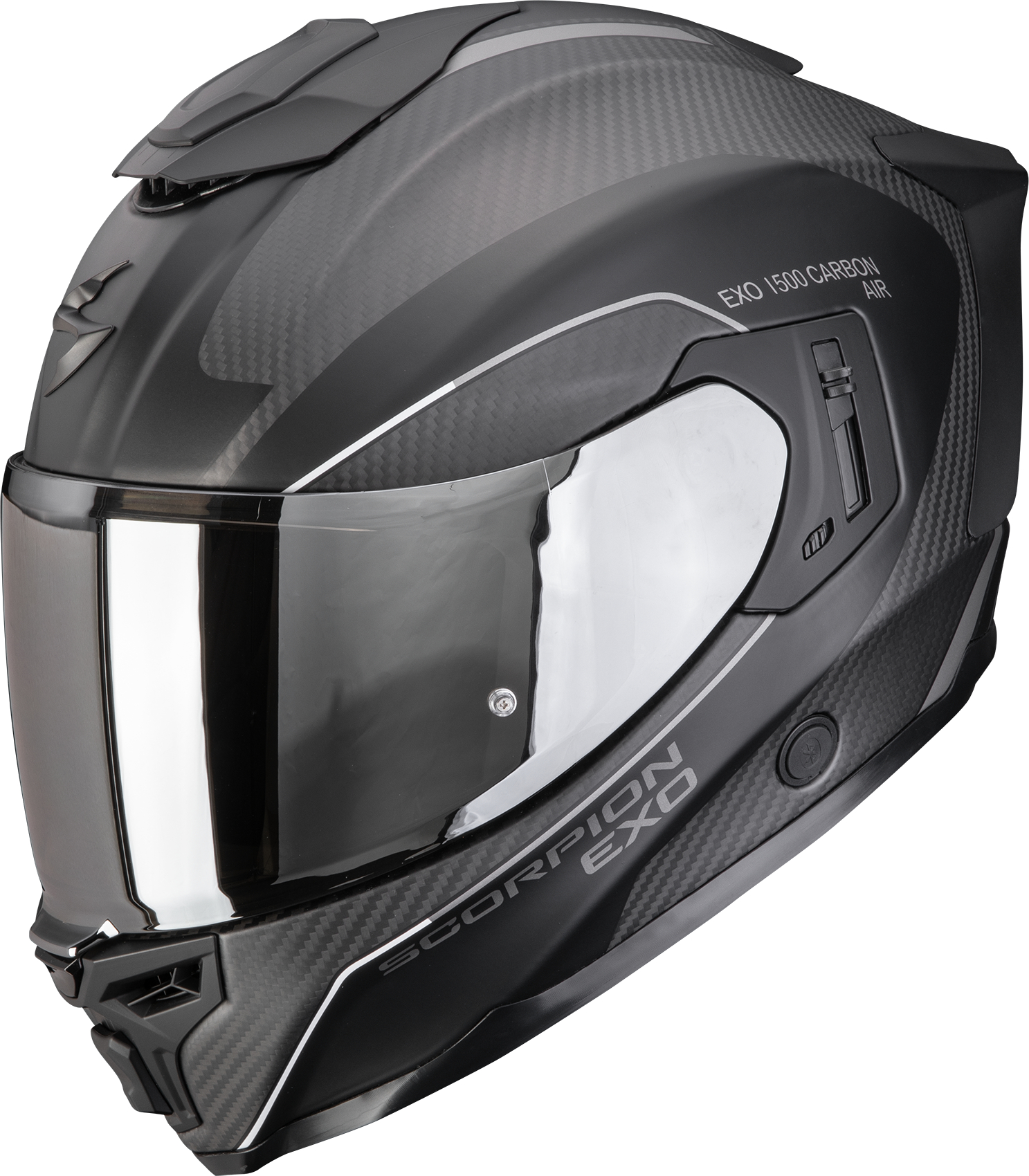 Integraalhelm SCORPION EXO-1500 Carbon Air Mundi Mat Zwart-Zilver