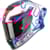 Casque intégral SCORPION EXO-R1 Evo II Air Cornering Blanc-Bleu-Rose