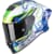 Full-face helmet SCORPION EXO-R1 Evo II Air Cornering White-Blue-Green