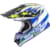 Cross helmet SCORPION VX-16 Evo Air Patriot White-Blue-Yellow