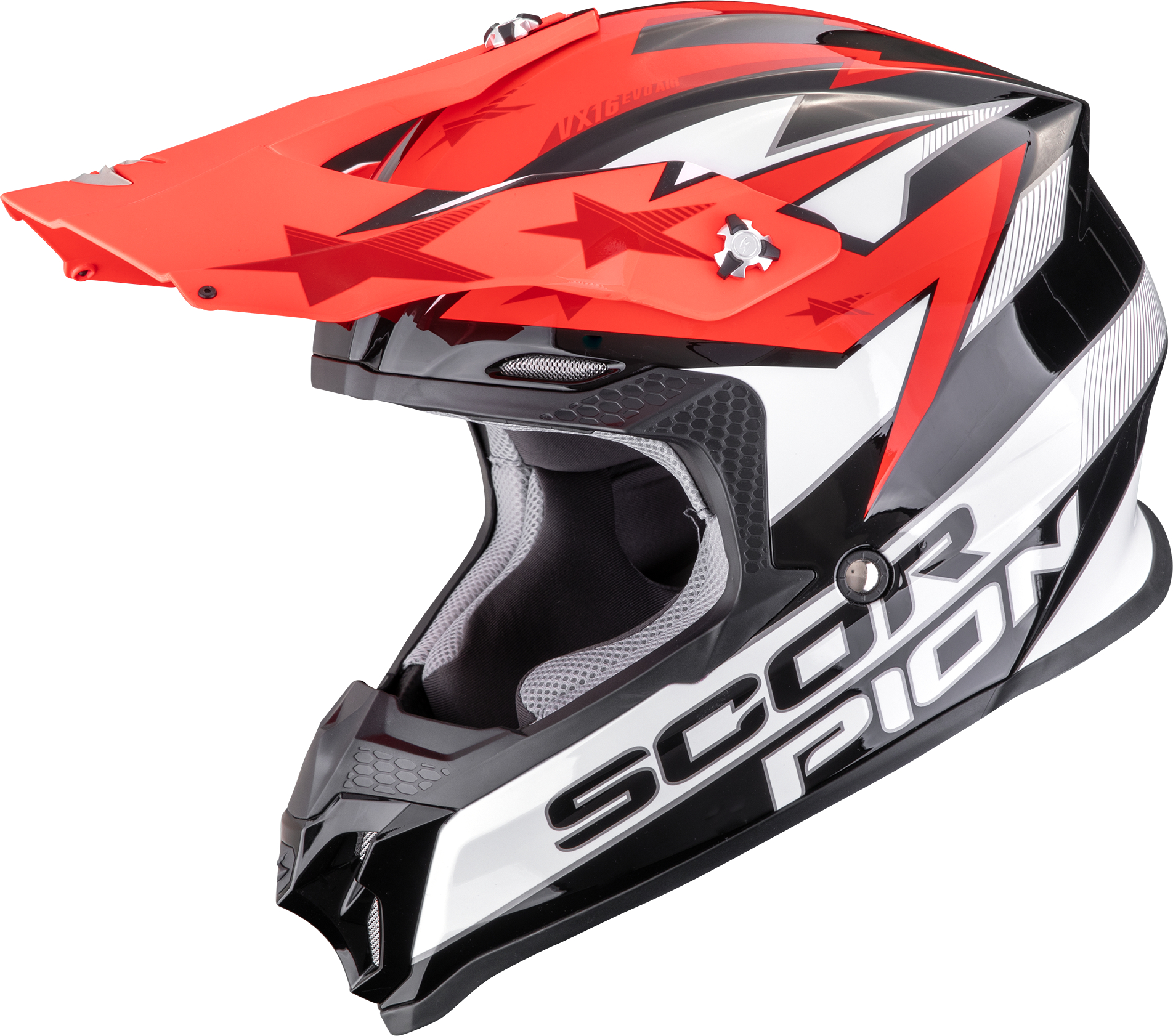 Cross helmet SCORPION VX-16 Evo Air Patriot Black-White-Red