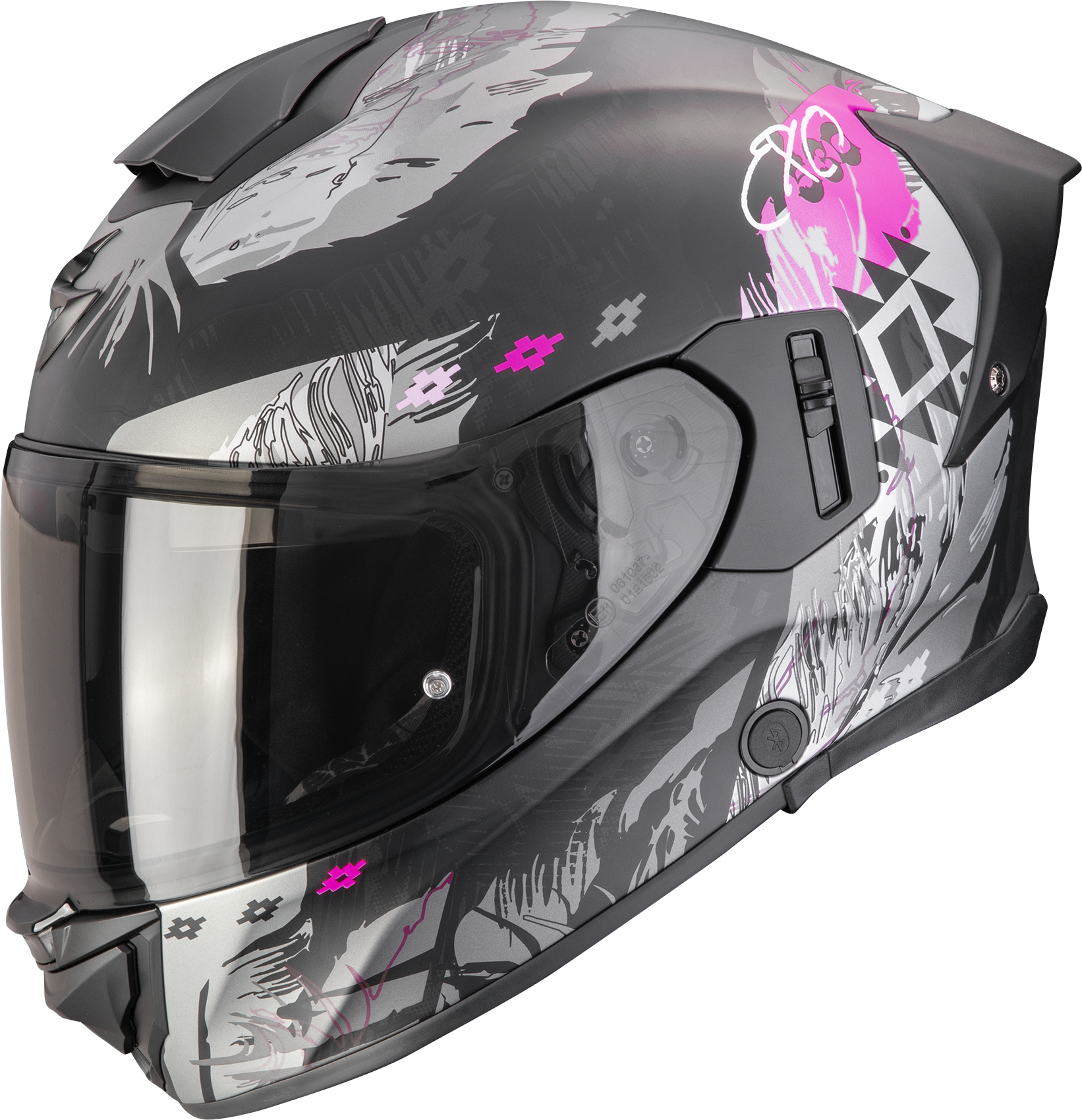 Integraalhelm SCORPION EXO-530 Air Hadji Mat Zwart-Roze