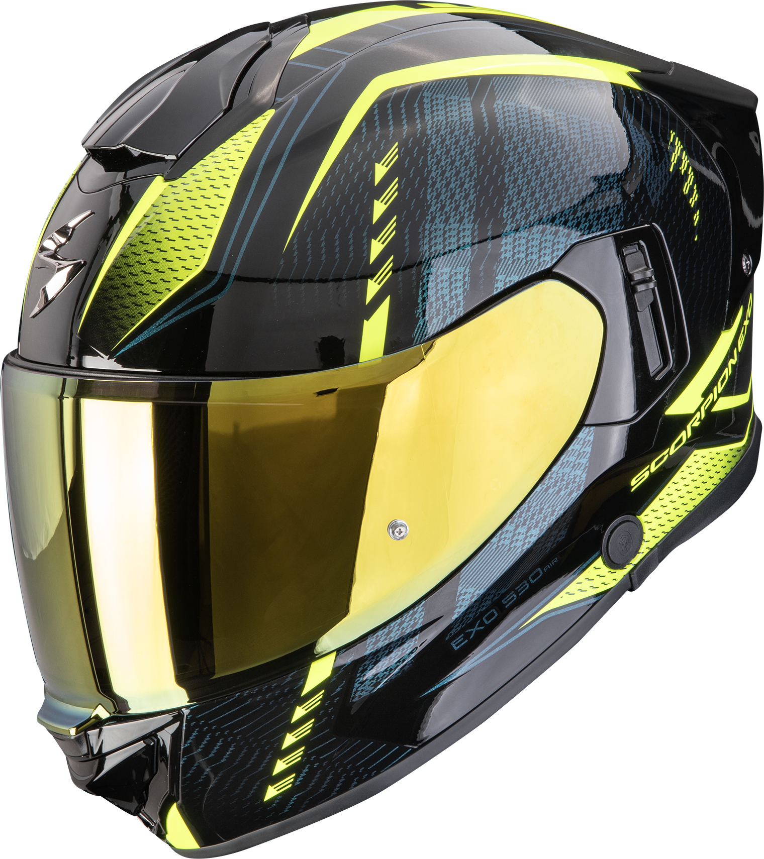 Casque intégral SCORPION EXO-530 Air Theras Noir-jaune néon