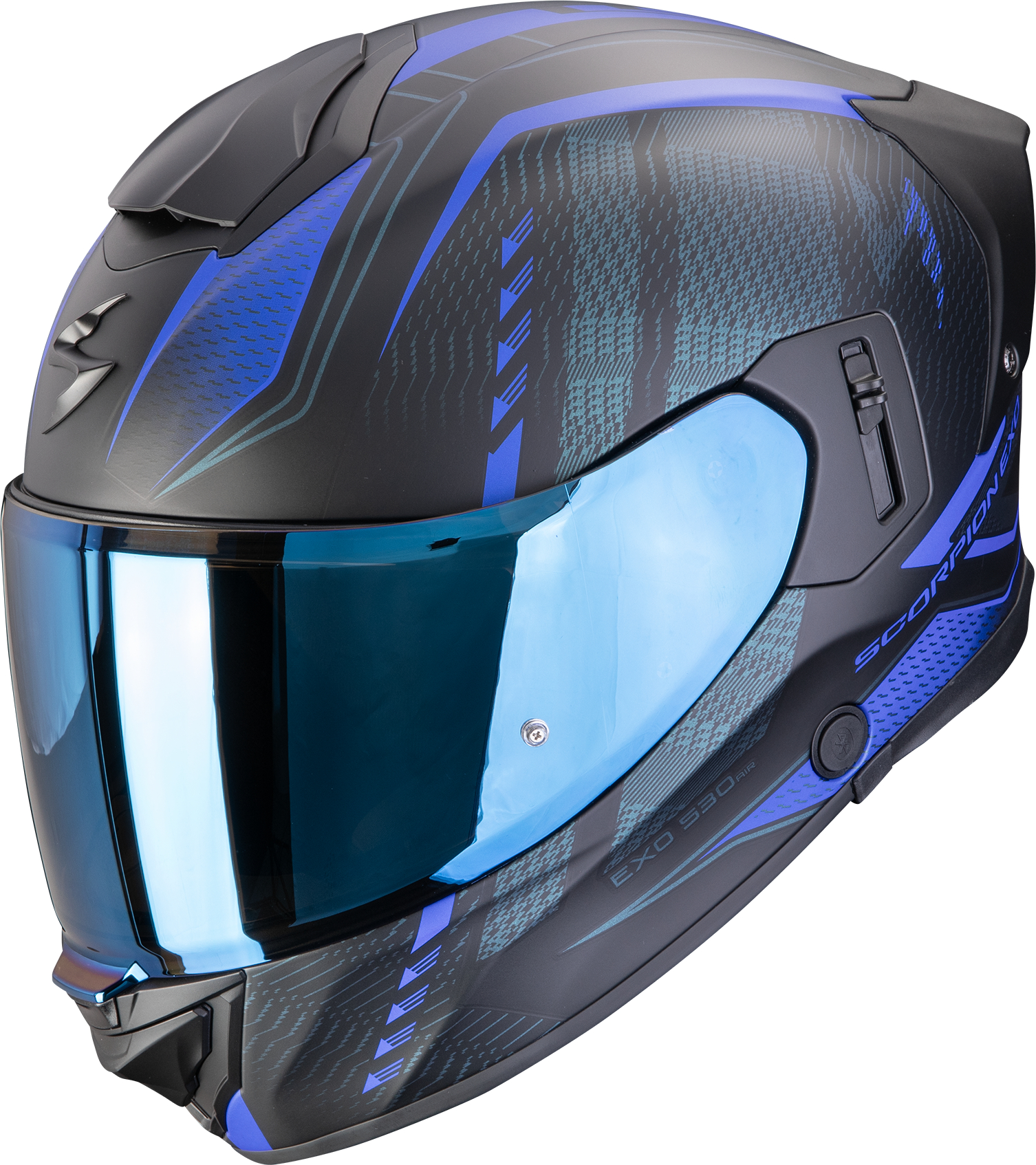 Casque intégral SCORPION EXO-530 Air Theras Mat Noir-Bleu