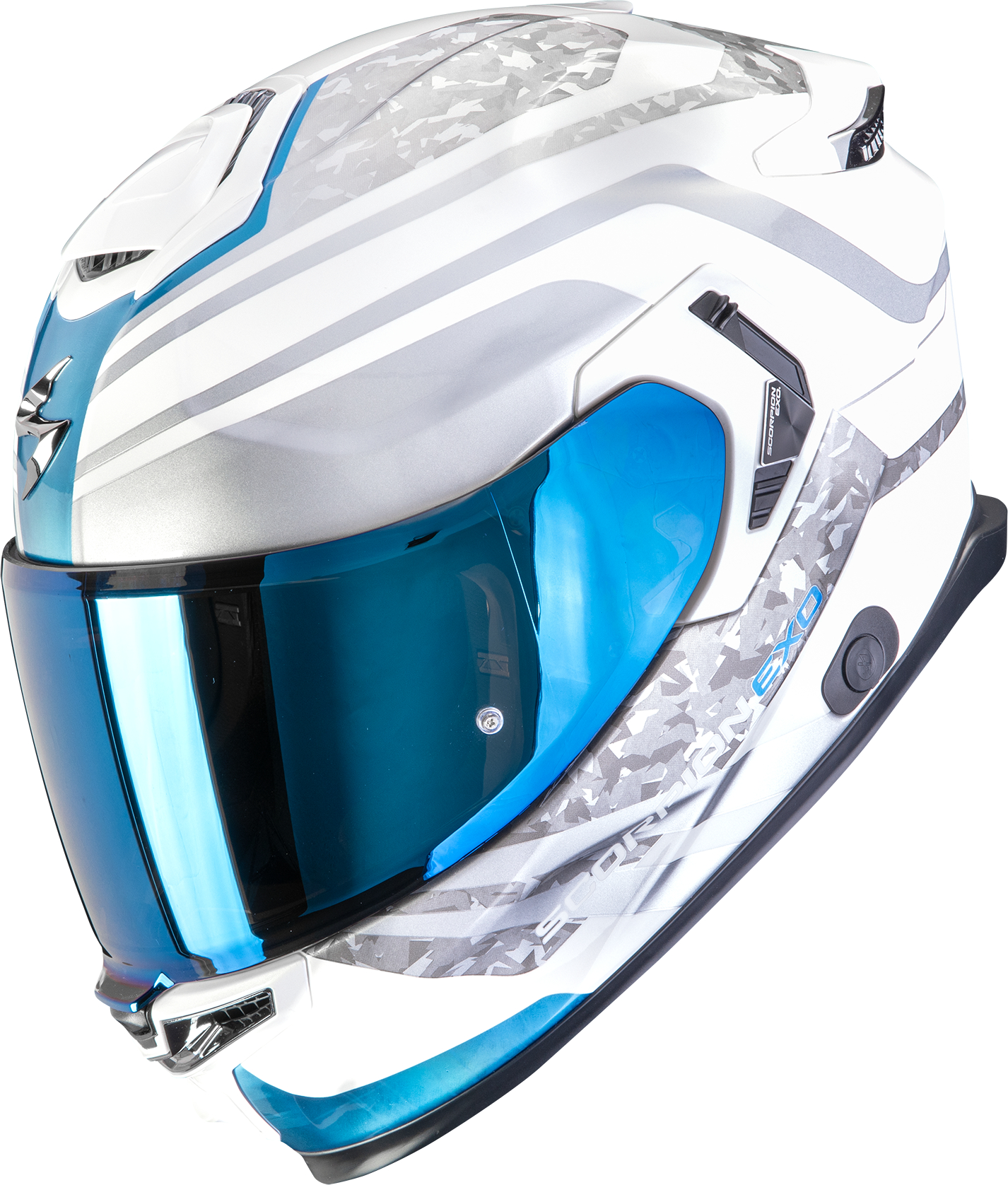 Full-face helmet SCORPION EXO-GT SP Air Arten White-Blue