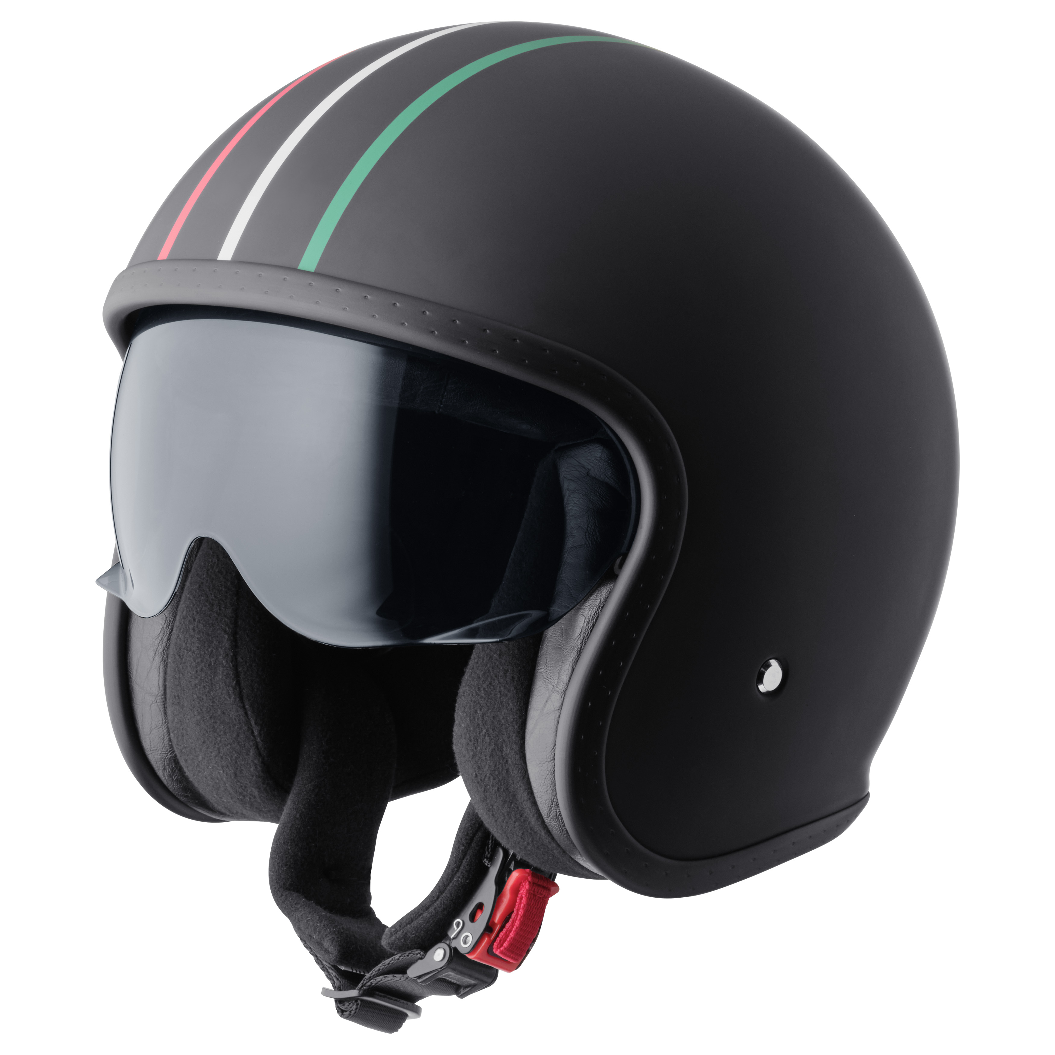 GMS Ride in Italy Matt black - White - Green - Red