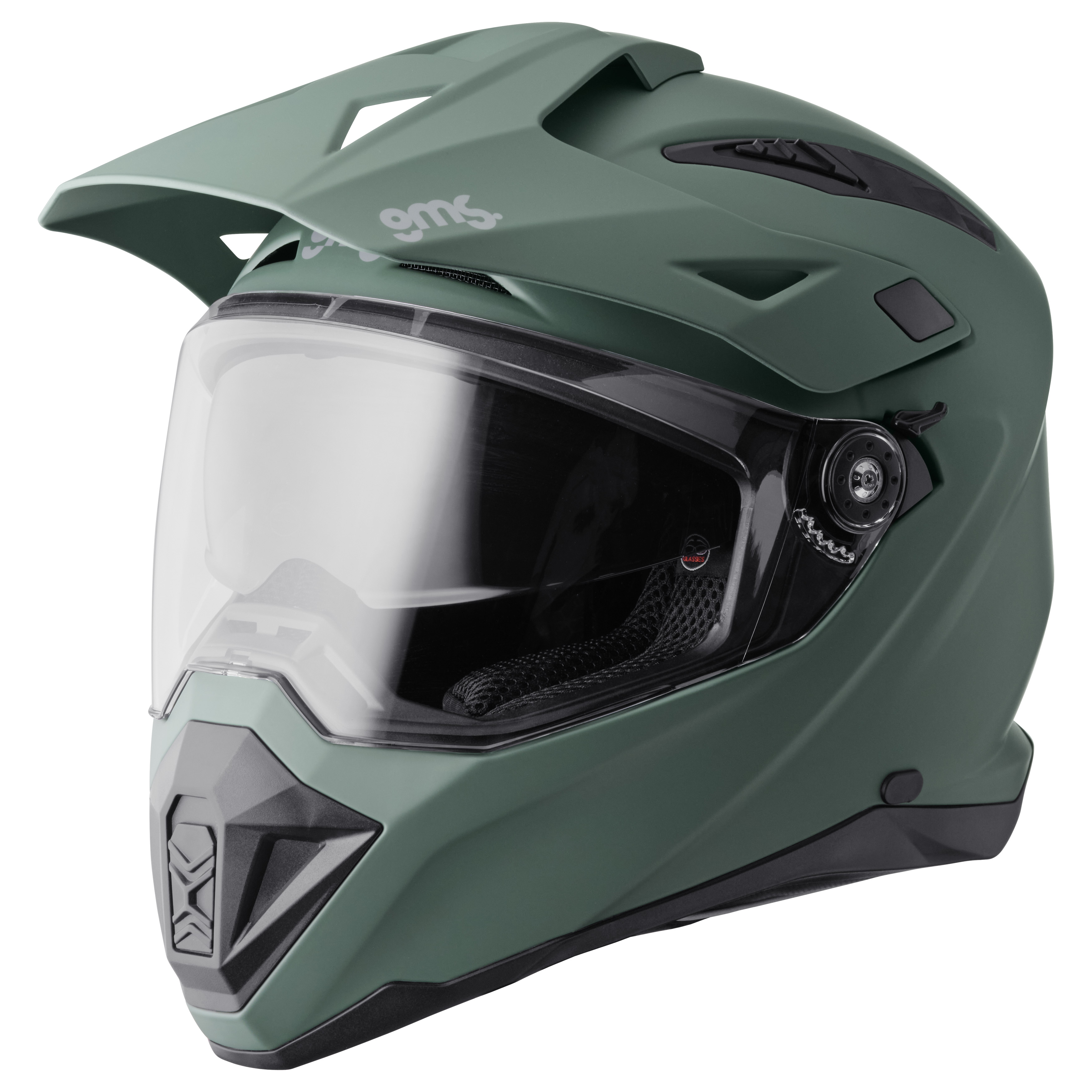 Casque Dual Sport GMS Adventus Mat vert foncé