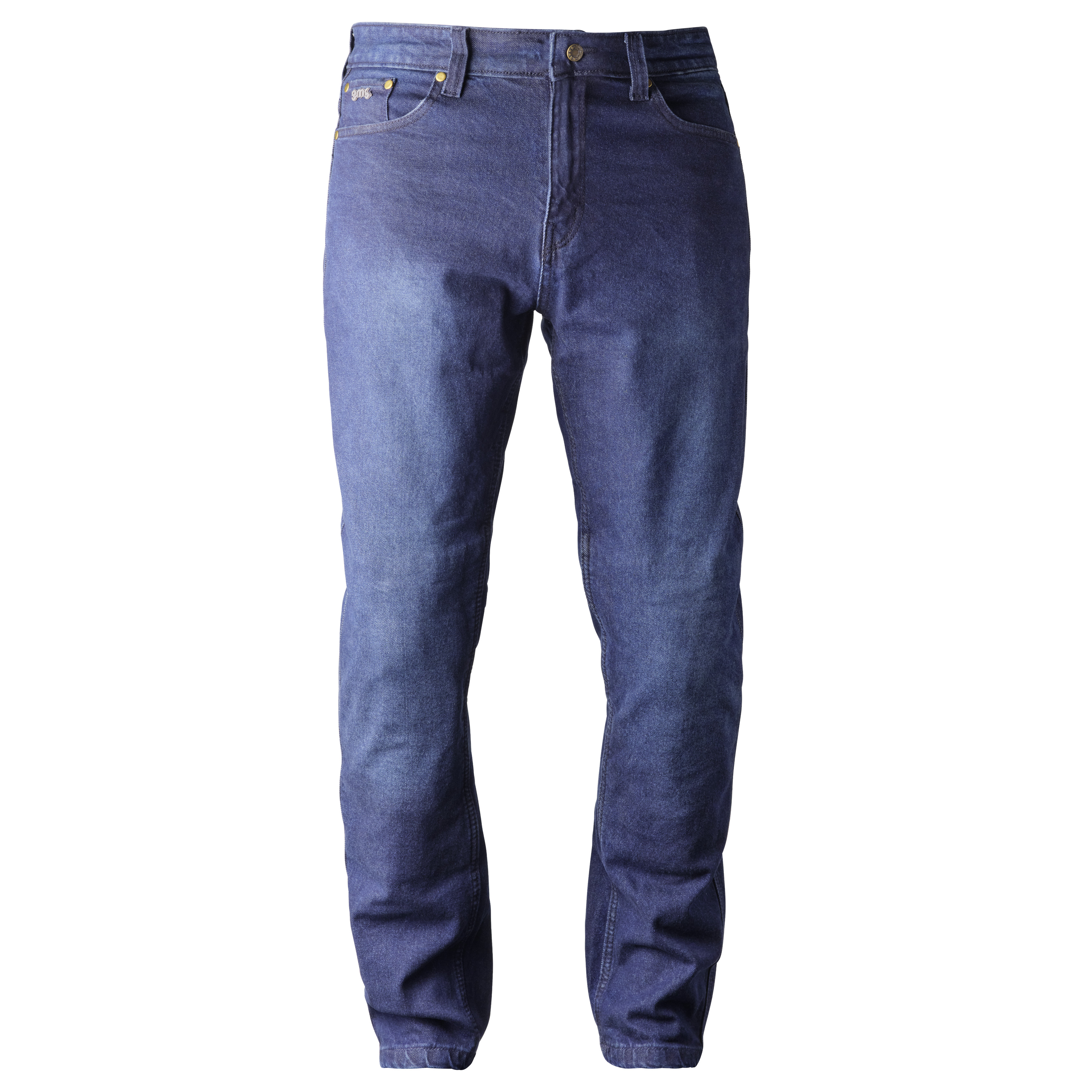 Jeans moto hommes GMS Atlanta Regular Bleu foncé longueur 36