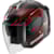 Casque jet SHARK Skwal i3 Light-Blur Noir-Rouge-Blanc KRW