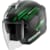Casque jet SHARK Skwal i3 Light-Blur Mat Noir-Vert-Blanc KGW