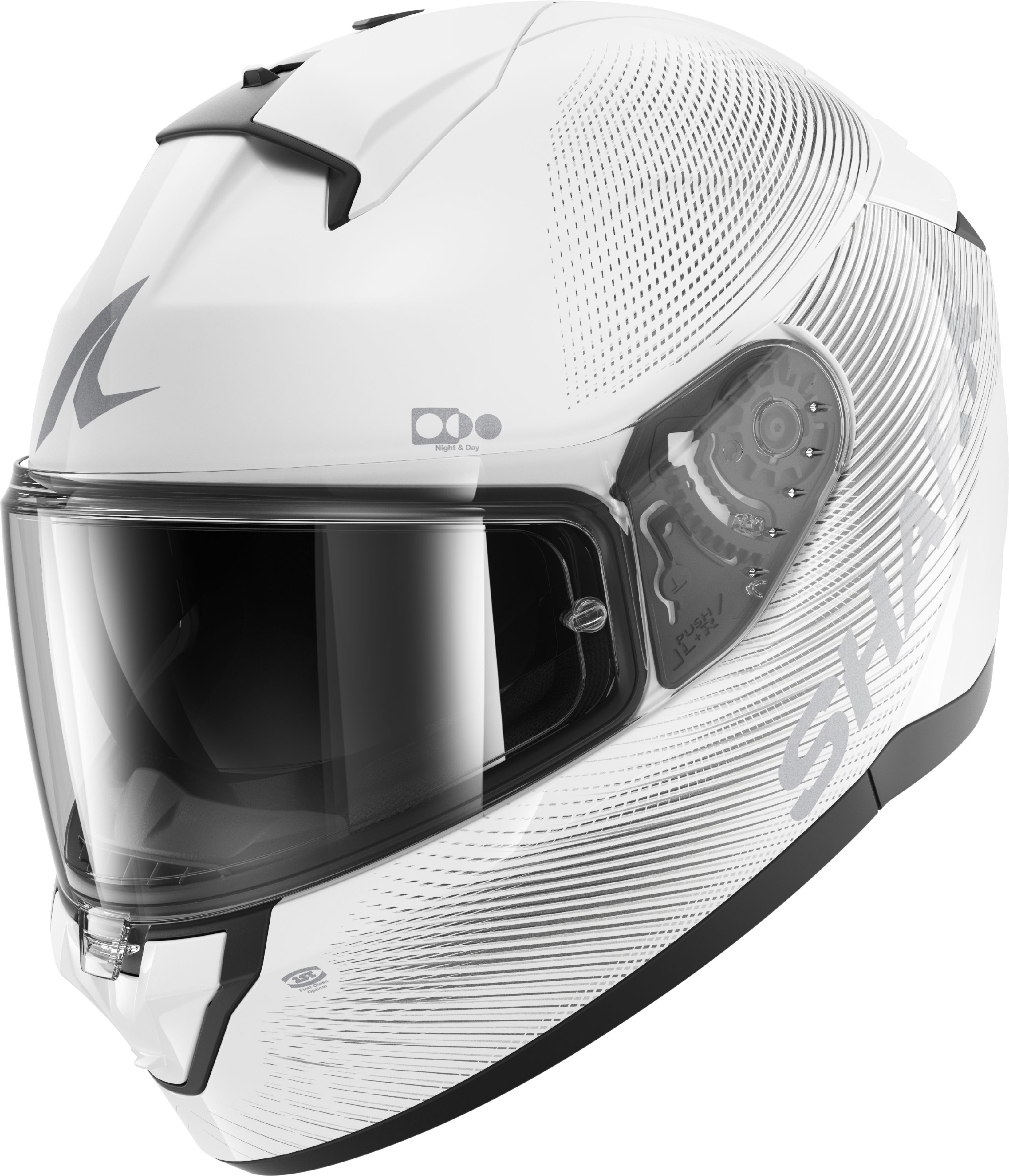 Full-face helmet SHARK Ridill 2 SP Lyne White-Silver-Silver WSS