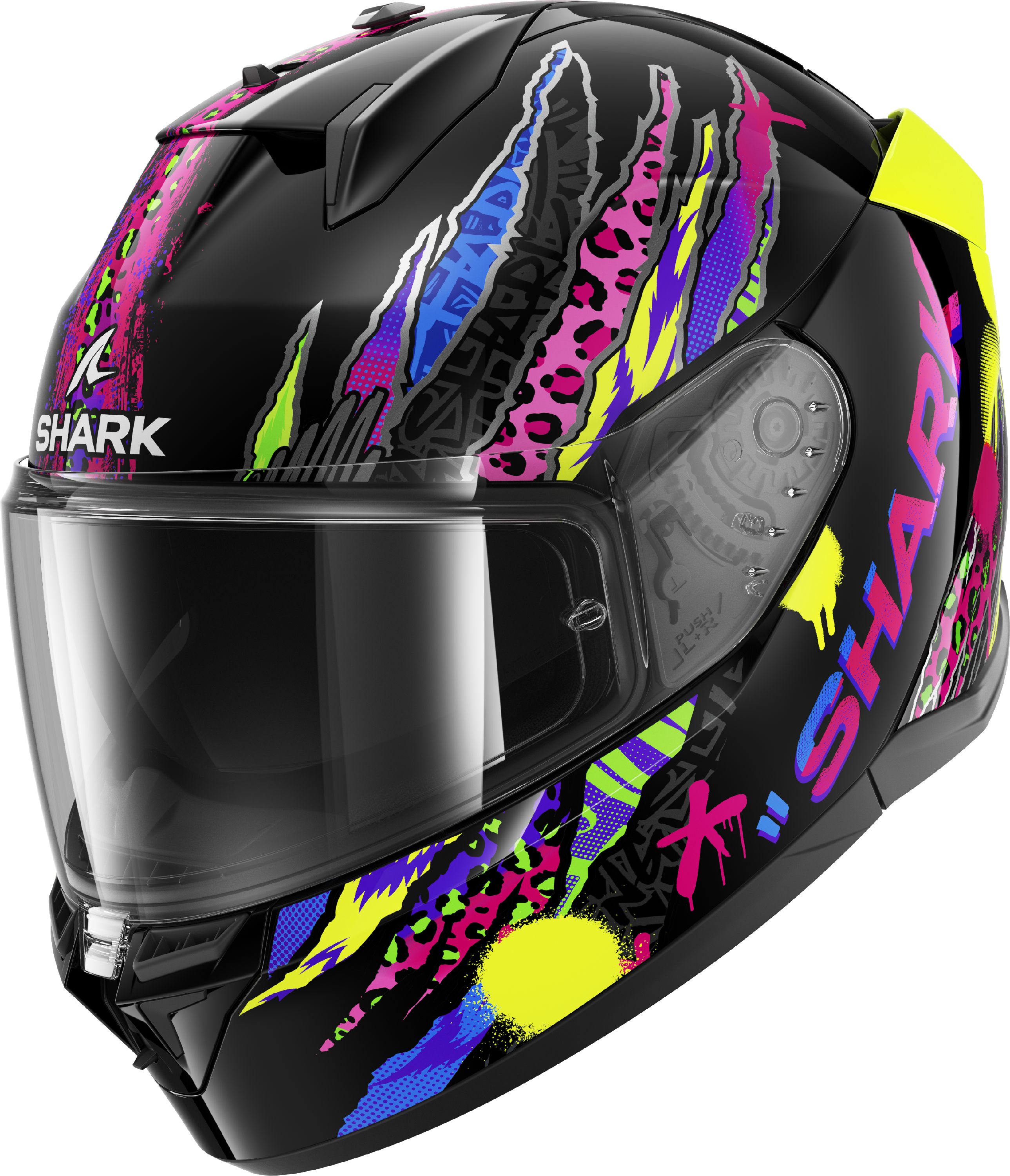 SHARK D-Skwal 3 Fawn Black-Violet-Yellow KVY