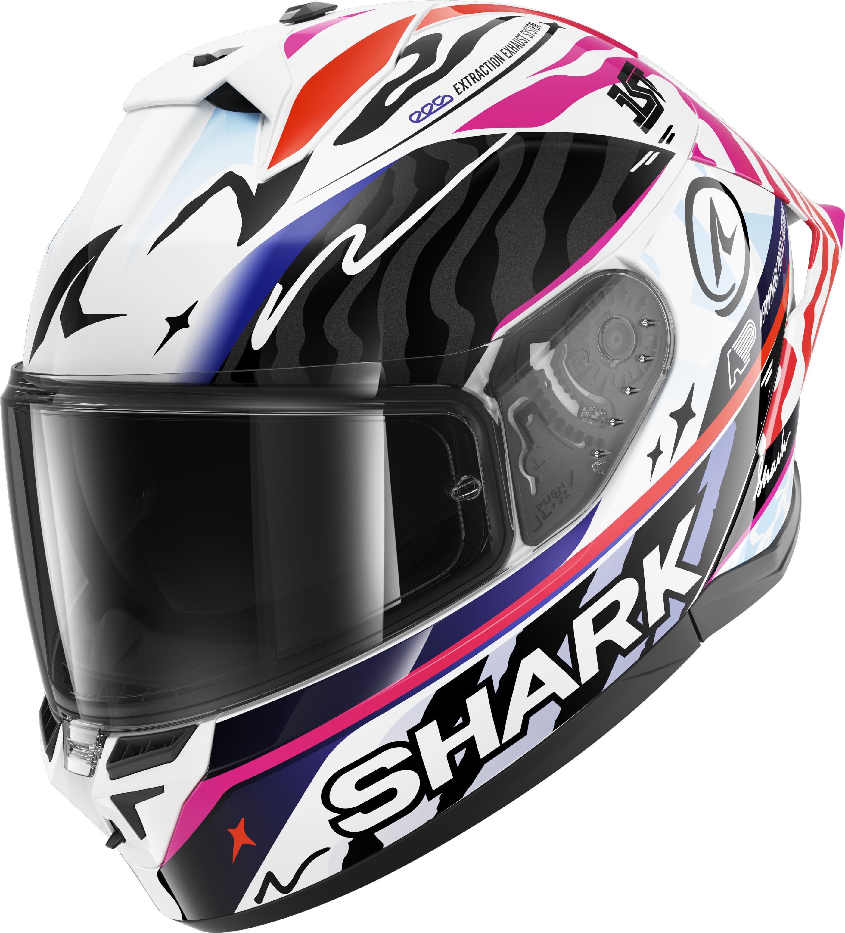 SHARK Skwal Cup Speed-Fancy Blanc-Noir-Orange WKO