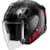 Casque jet SHARK Skwal Shiever Noir-Anthracite-Rouge KAR