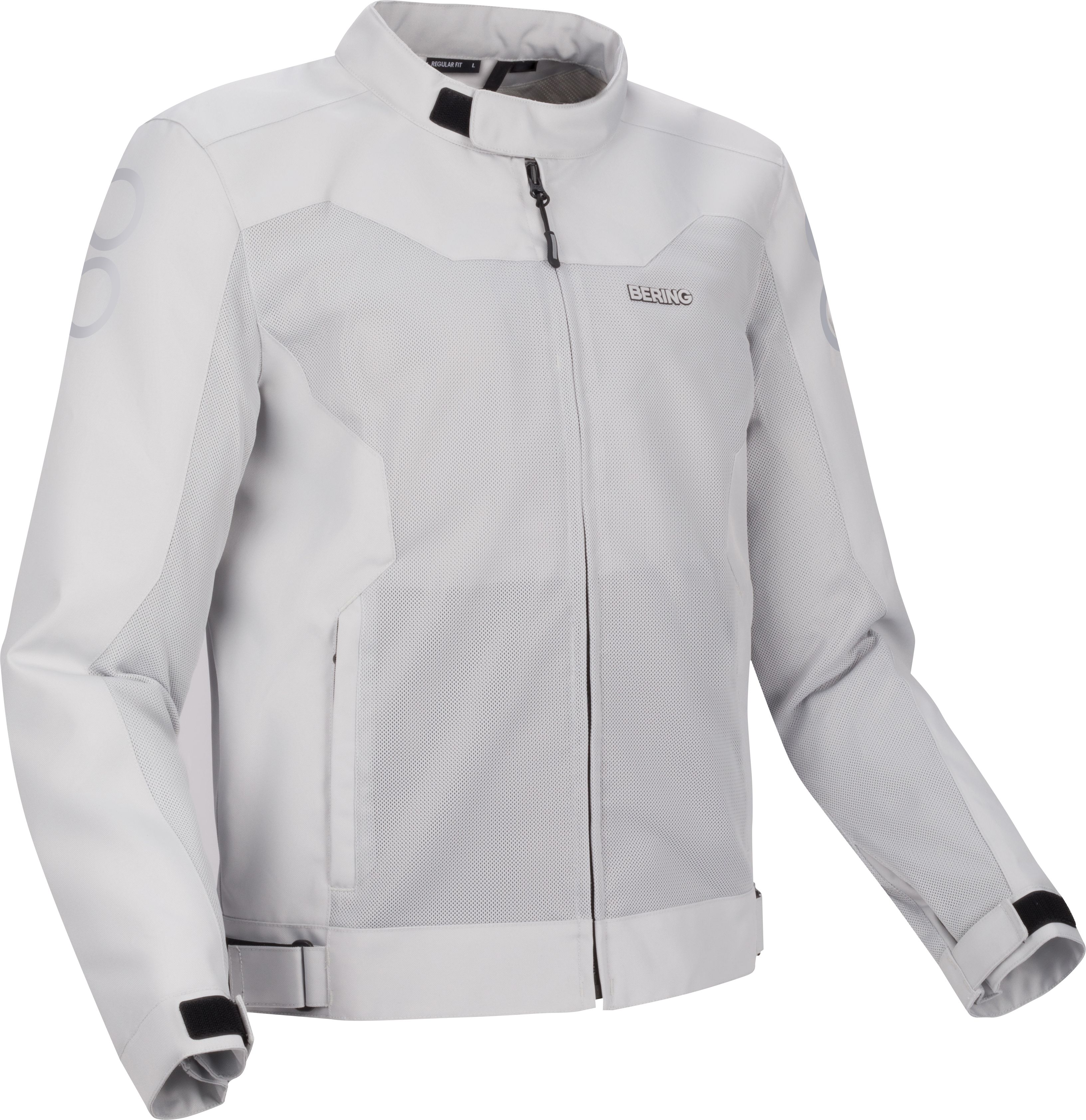 Men's summer motorcycle jacket and hoodie BERING Alias Light grey