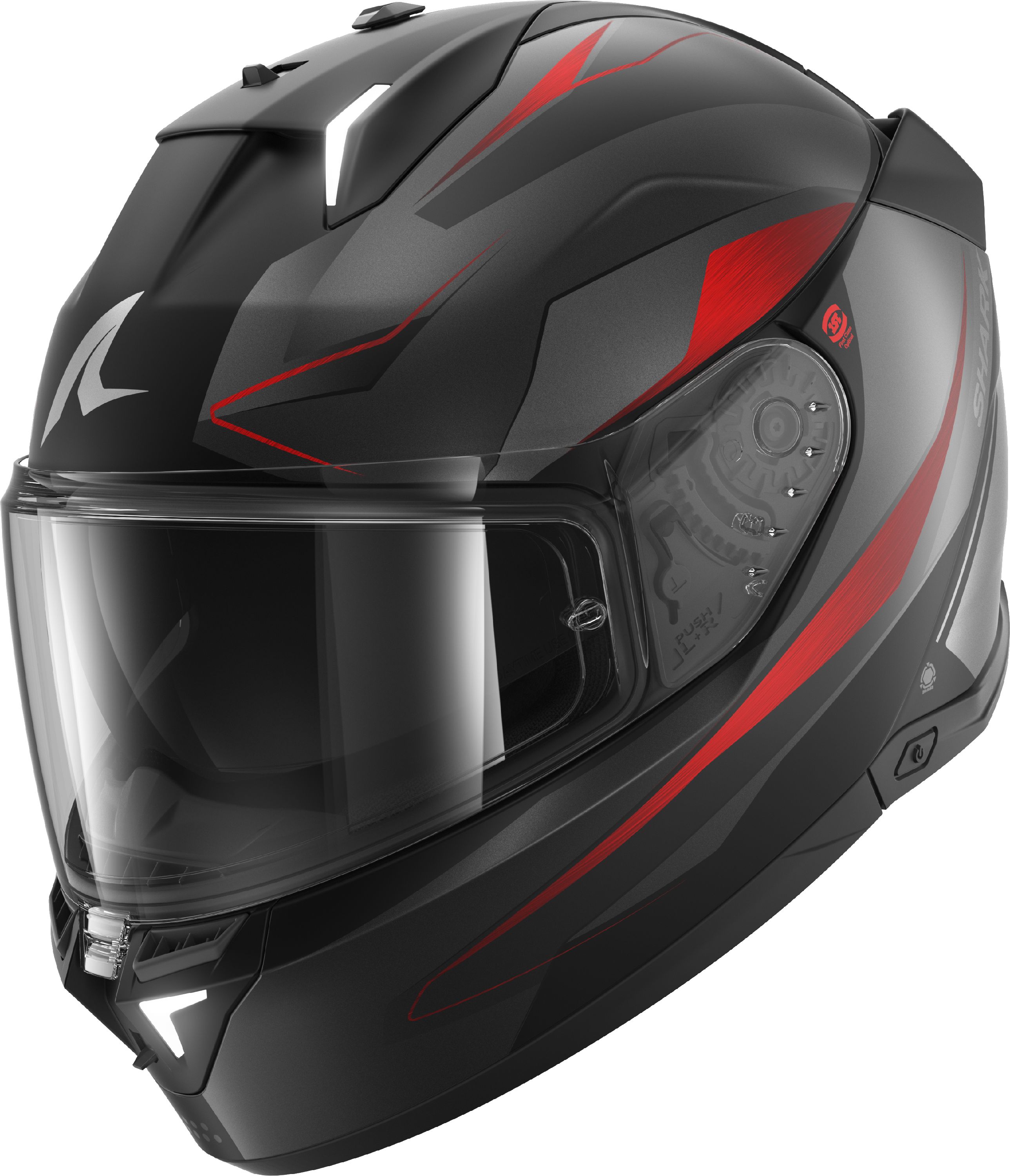 Full-face helmet SHARK Skwal i3 Mekarium Matt Black-Anthracite-Red KAR