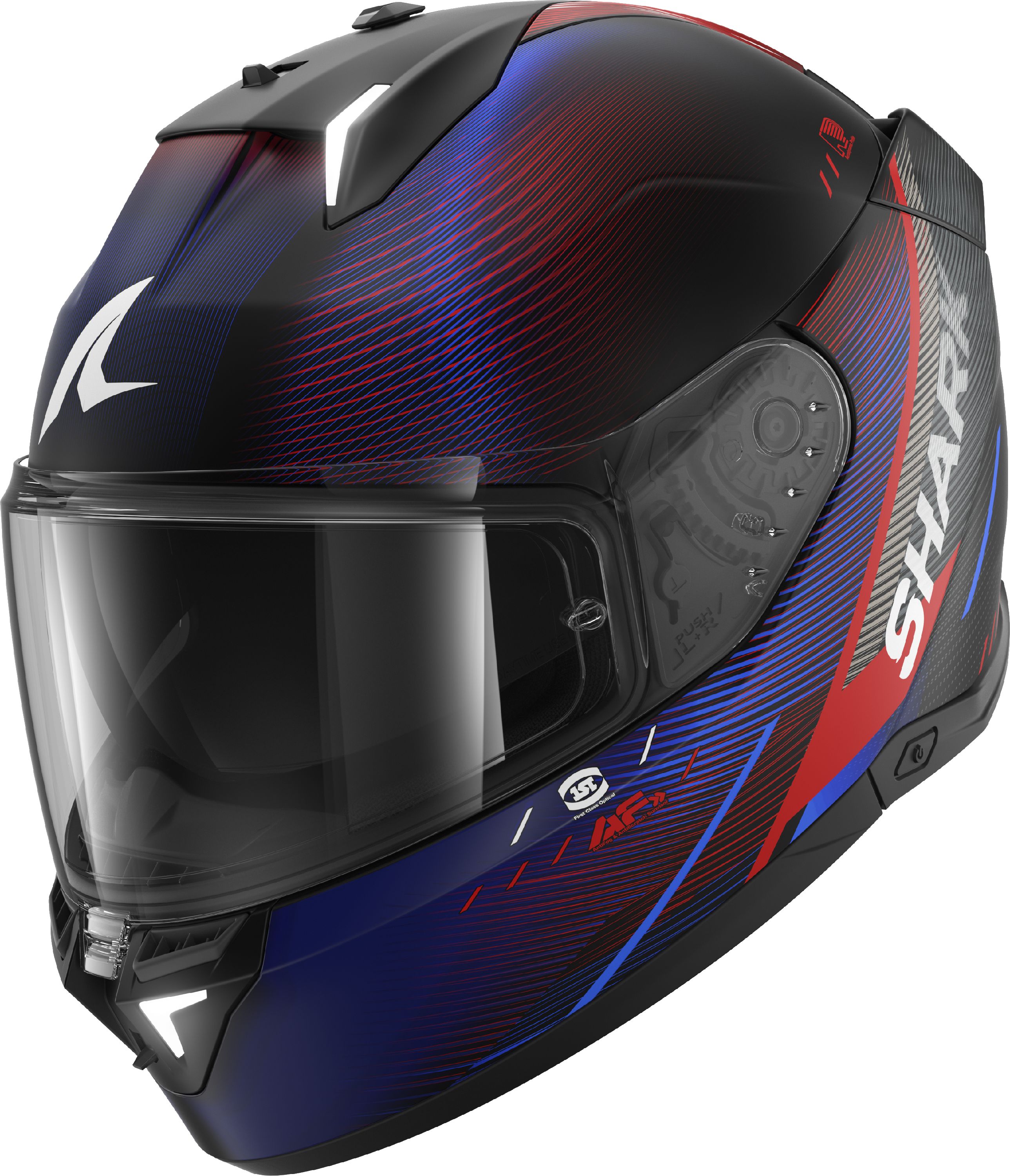 SHARK Skwal i3 Speed-Tech Matt Black-Red-Blue KRB