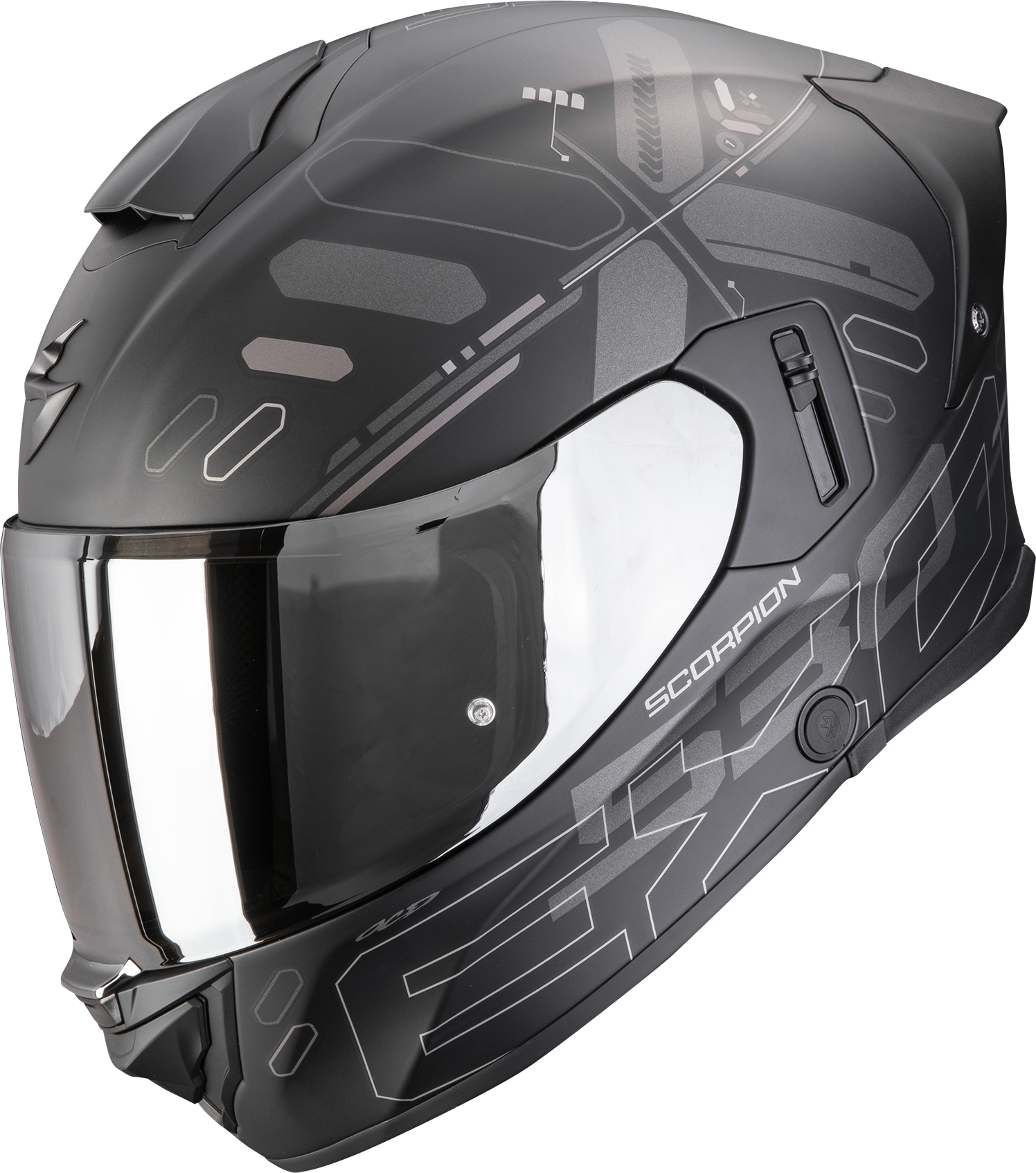 SCORPION EXO-530 Air Fond Matt Black-Silver