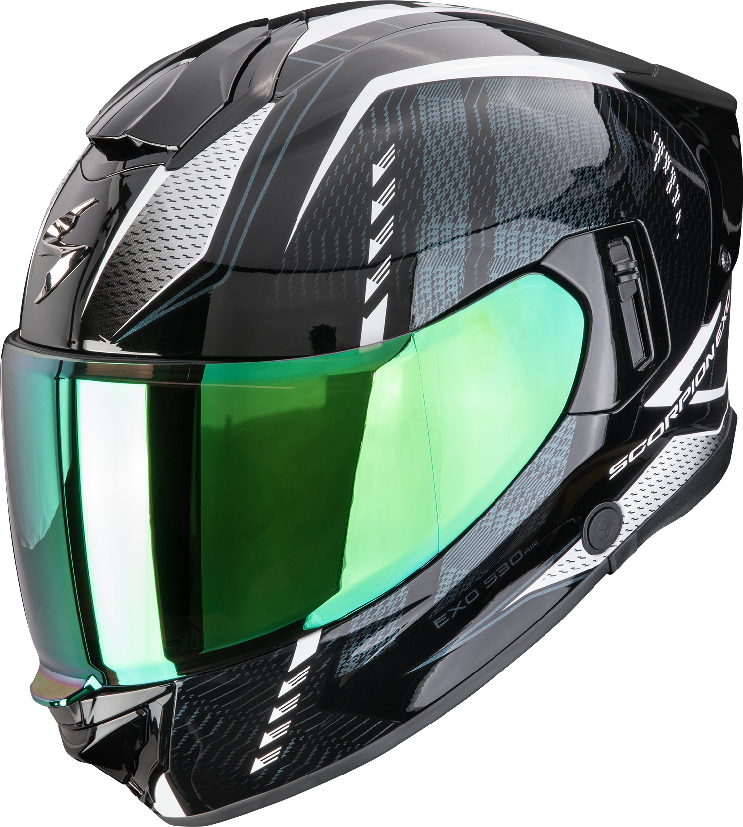 Casque intégral SCORPION EXO-530 Air Theras Noir-Caméléon-Blanc