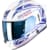 Integraalhelm SCORPION EXO-530 Air Slope Parelwit-Blauw-Rood