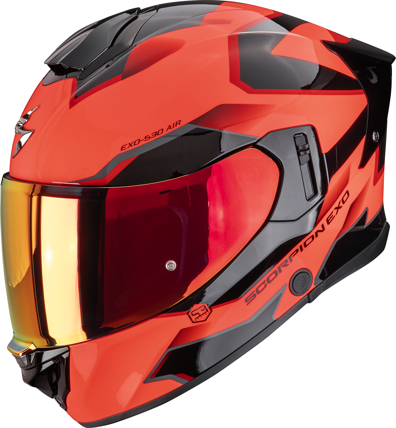Casque intégral SCORPION EXO-530 Air Clip Rouge-Noir