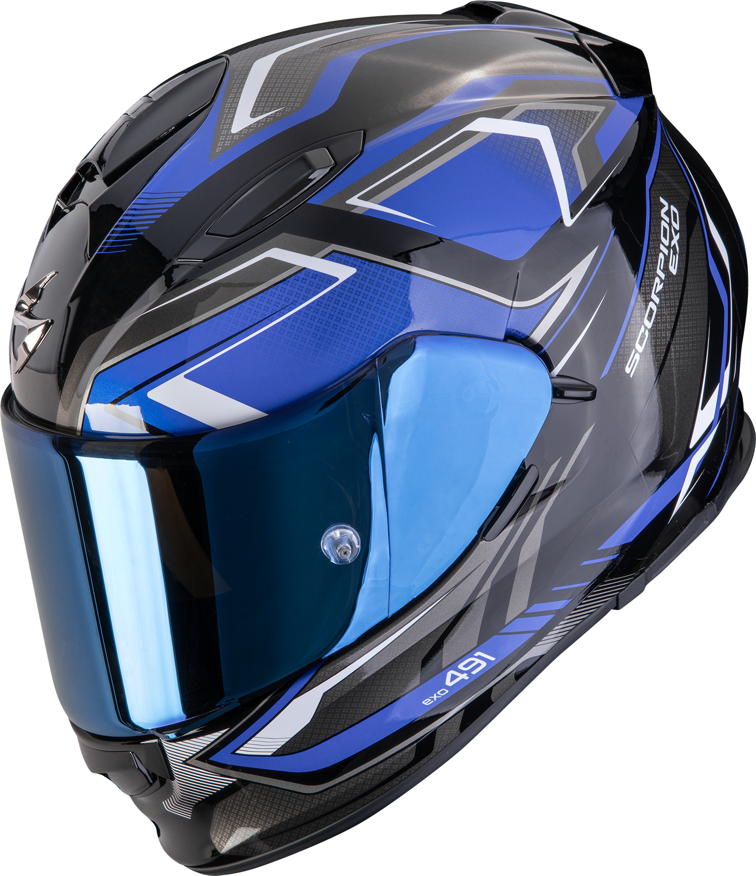 Casque intégral SCORPION EXO-491 Zumo Noir-Bleu
