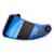 Scorpion Vizier EXO-Race Air (KDS-F-04) Blauw iridium