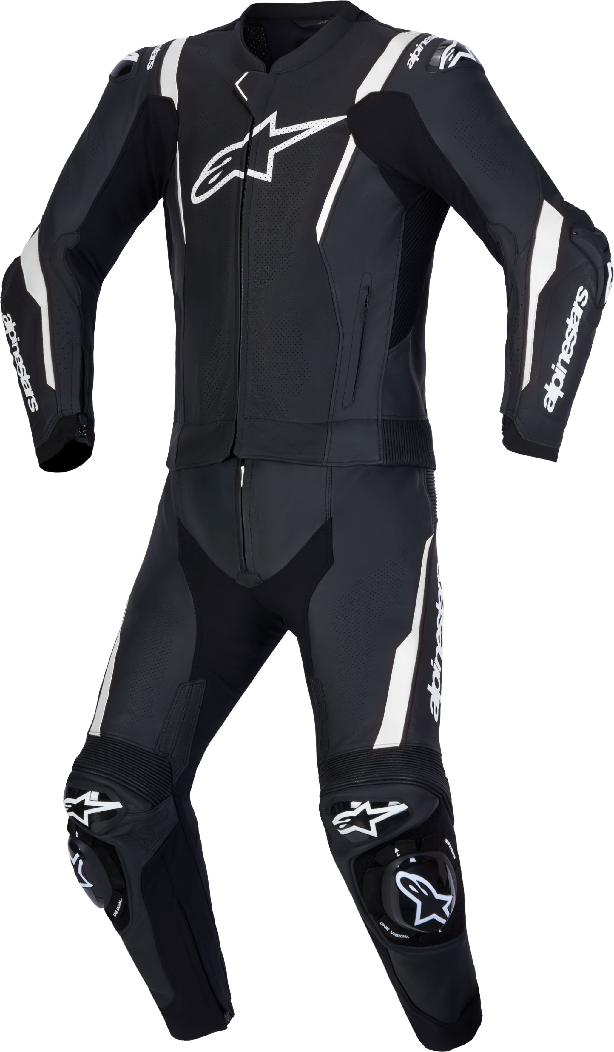 2-delig motorpak ALPINESTARS Missile V3 2PC Suit Zwart-Wit