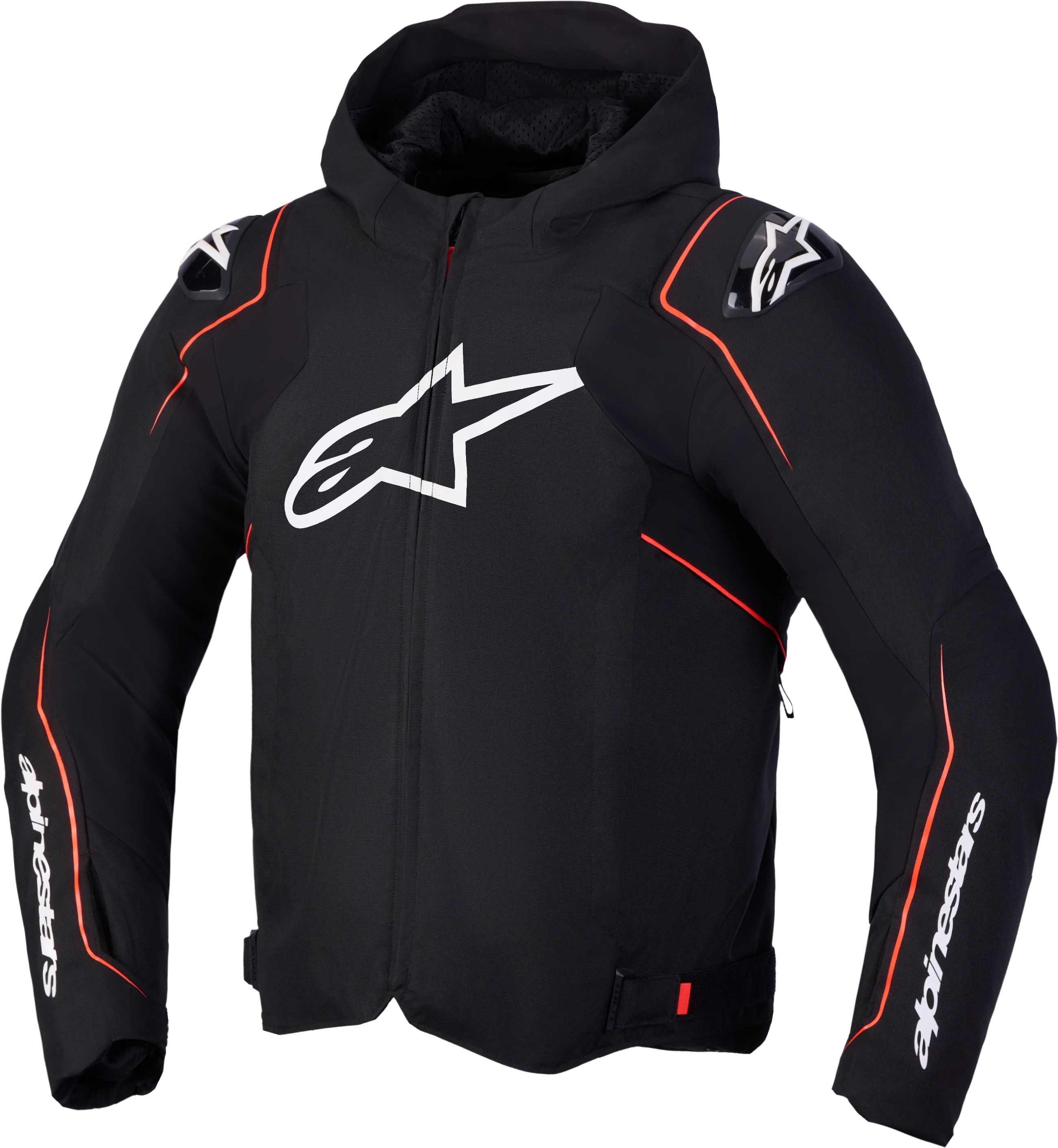 ALPINESTARS Zaca V2 Waterproof Jacket Zwart-Rood Fluo