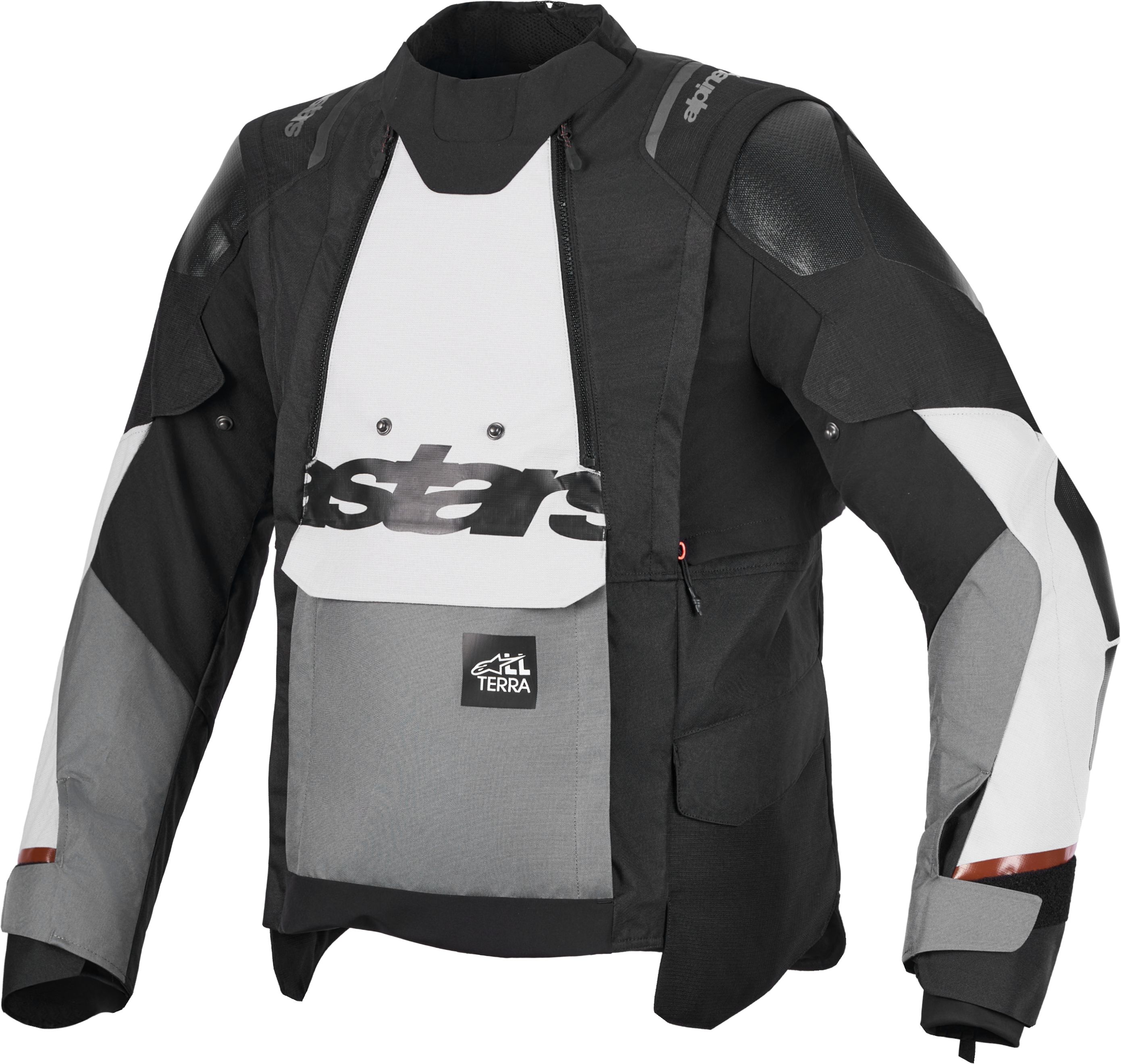 Textiel motorjas heren ALPINESTARS Harok V2 Drystar Jacket Donker Grijs-Ice Grijs-Zwart