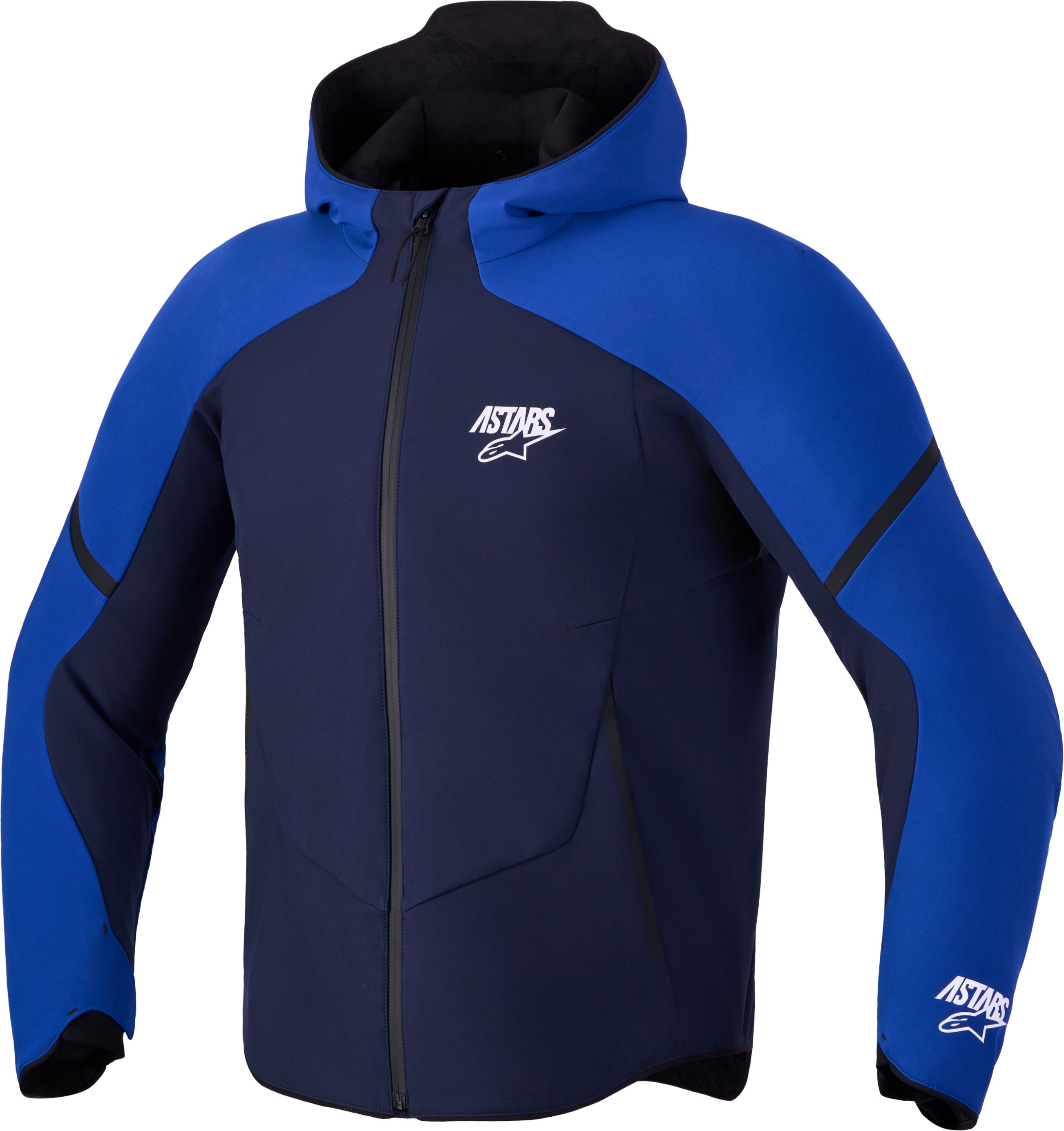 Textiel motorjas heren ALPINESTARS Aeroshell Waterproof Jacket Nacht Marineblauw-Helder Blauw