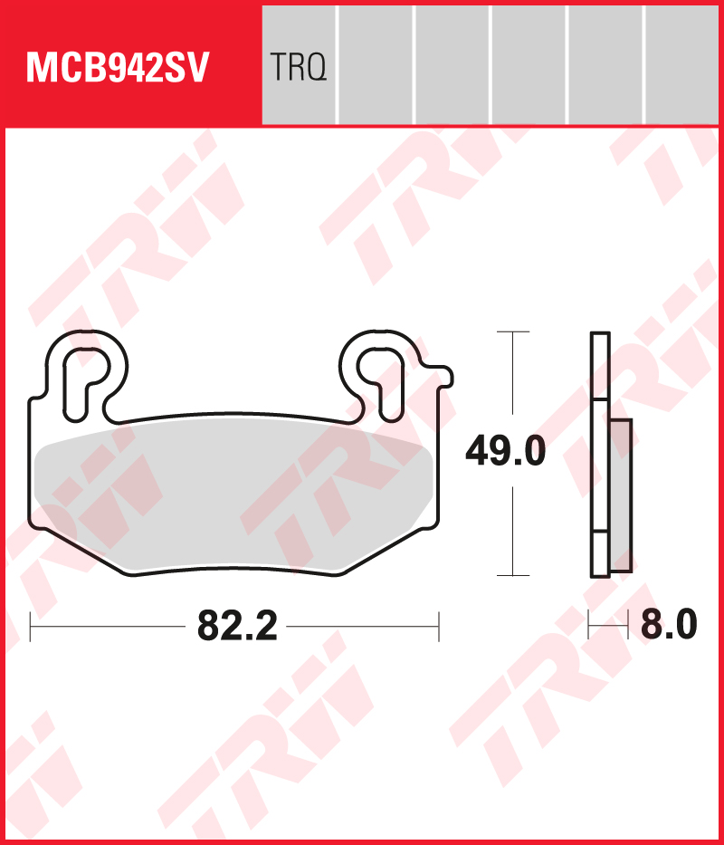 TRW Plaquettes de frein MCB942TRQ