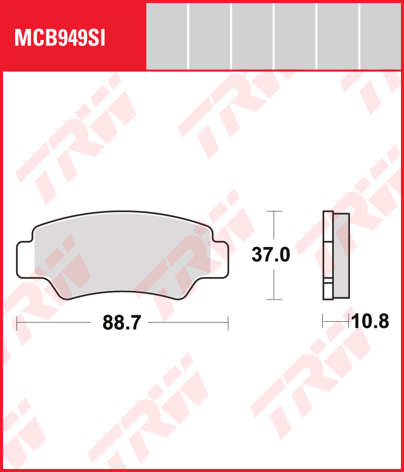TRW Plaquettes de frein MCB949SI Sinter offroad