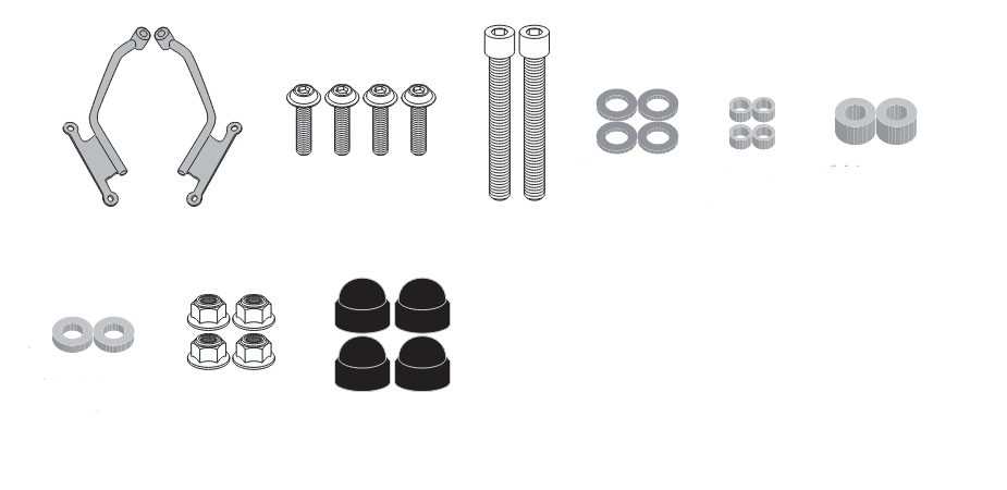 GIVI Bevestigingskit windscherm A1215A