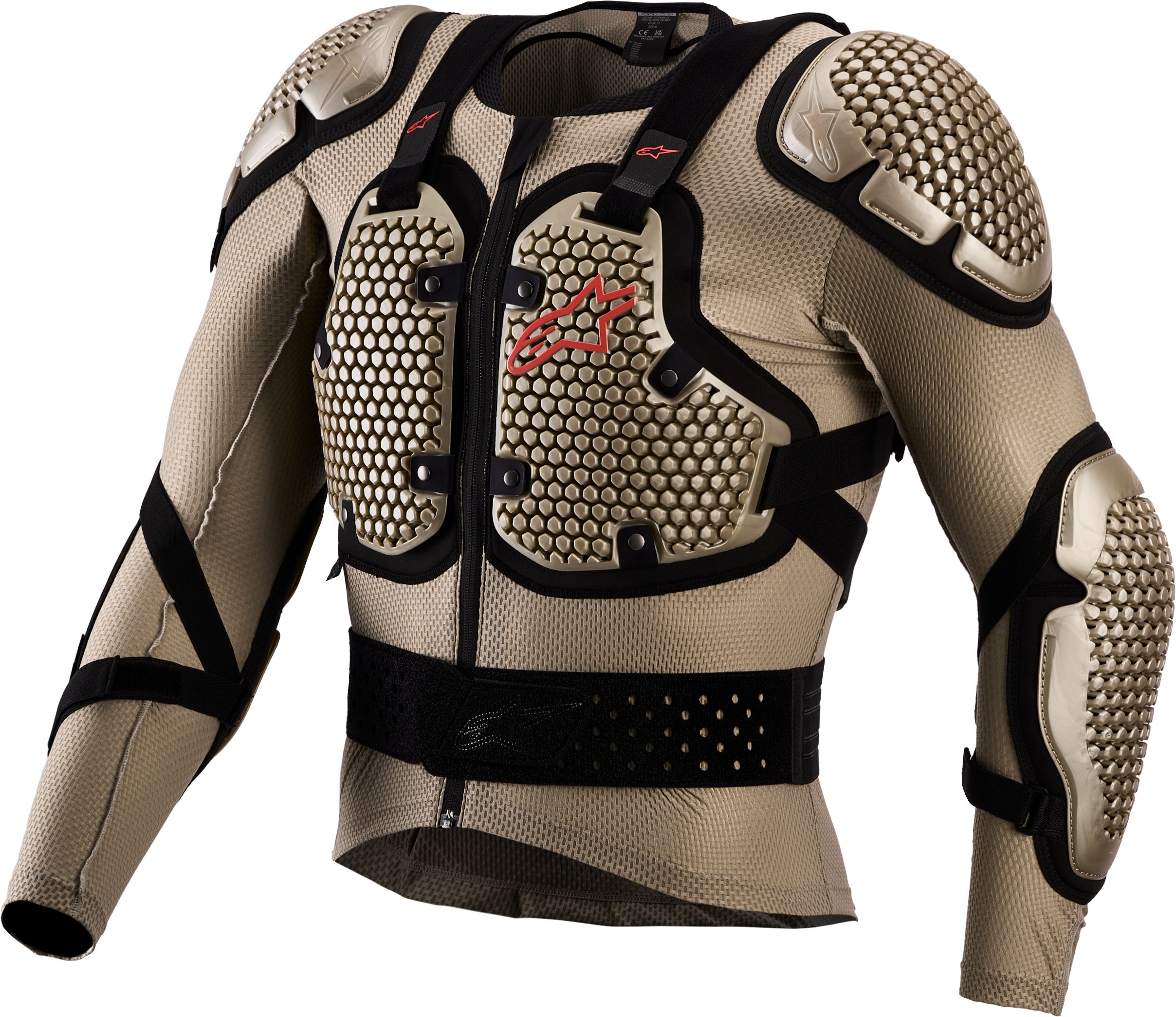 Armure de protection ALPINESTARS Veste Bionic Action V3 Aluminium-Noir-Rouge Fluo