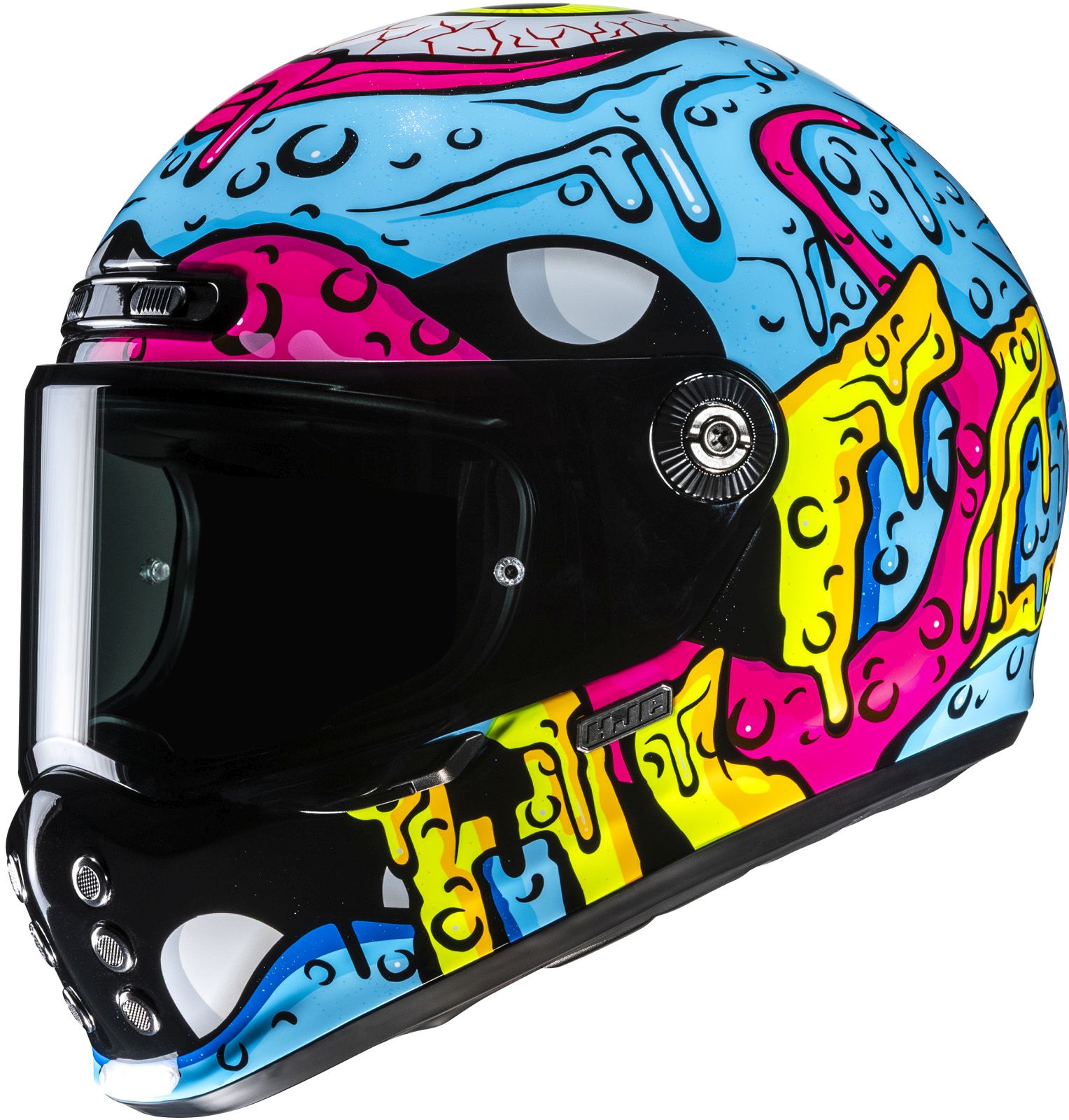 Integraalhelm HJC V10 Squeeze Blauw - Roze