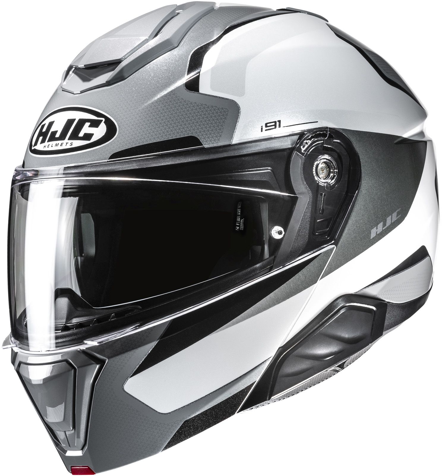 Casque modulable HJC i91 Felio Blanc - Gris