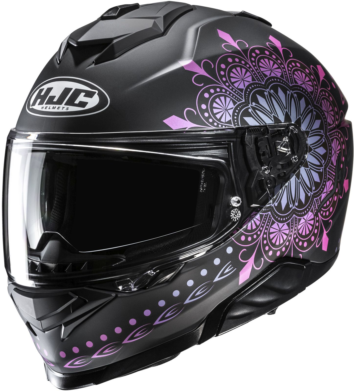 Integraalhelm HJC i71 Niel Zwart - Roze