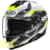 Casque intégral HJC i71 Zest Noir - Blanc Jaune fluo